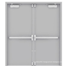 2 Hours Hotel Entry Resistant Fire Rated Commercial Double Steel Doors